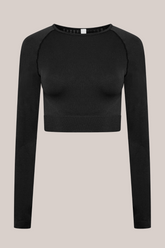 Speedy Long Sleeve Top - Black-Araa Active